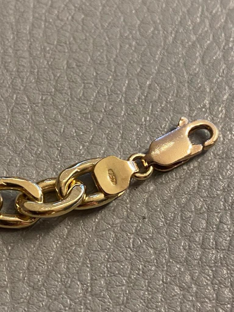 750 stamped gold chains